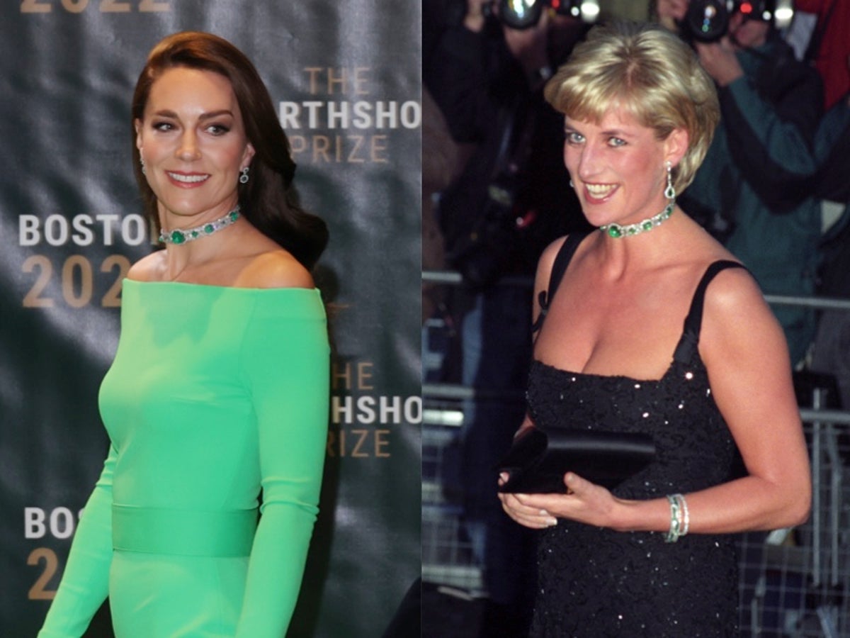 Princess Kate wears Princess Diana's emerald choker to Earthshot Prize:  'The revenge choker' | The Independent